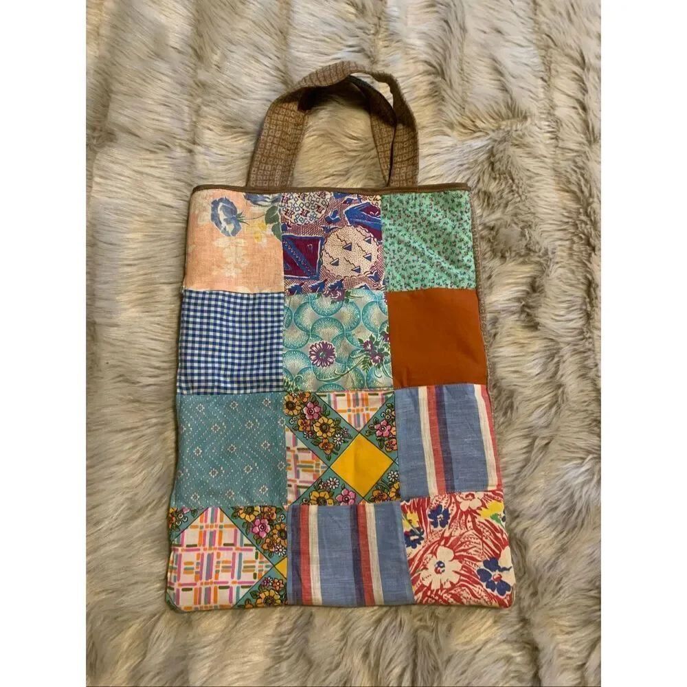 Homemade Patchwork Tote Bag